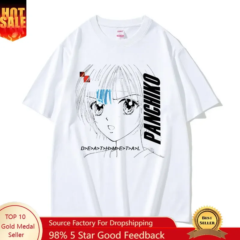 Rock Band Panchiko DEATHMETAL Album Graphic Print Tshirt Men Women Vintage Casual T-shirts Male Oversized Tees Gothic Streetwear