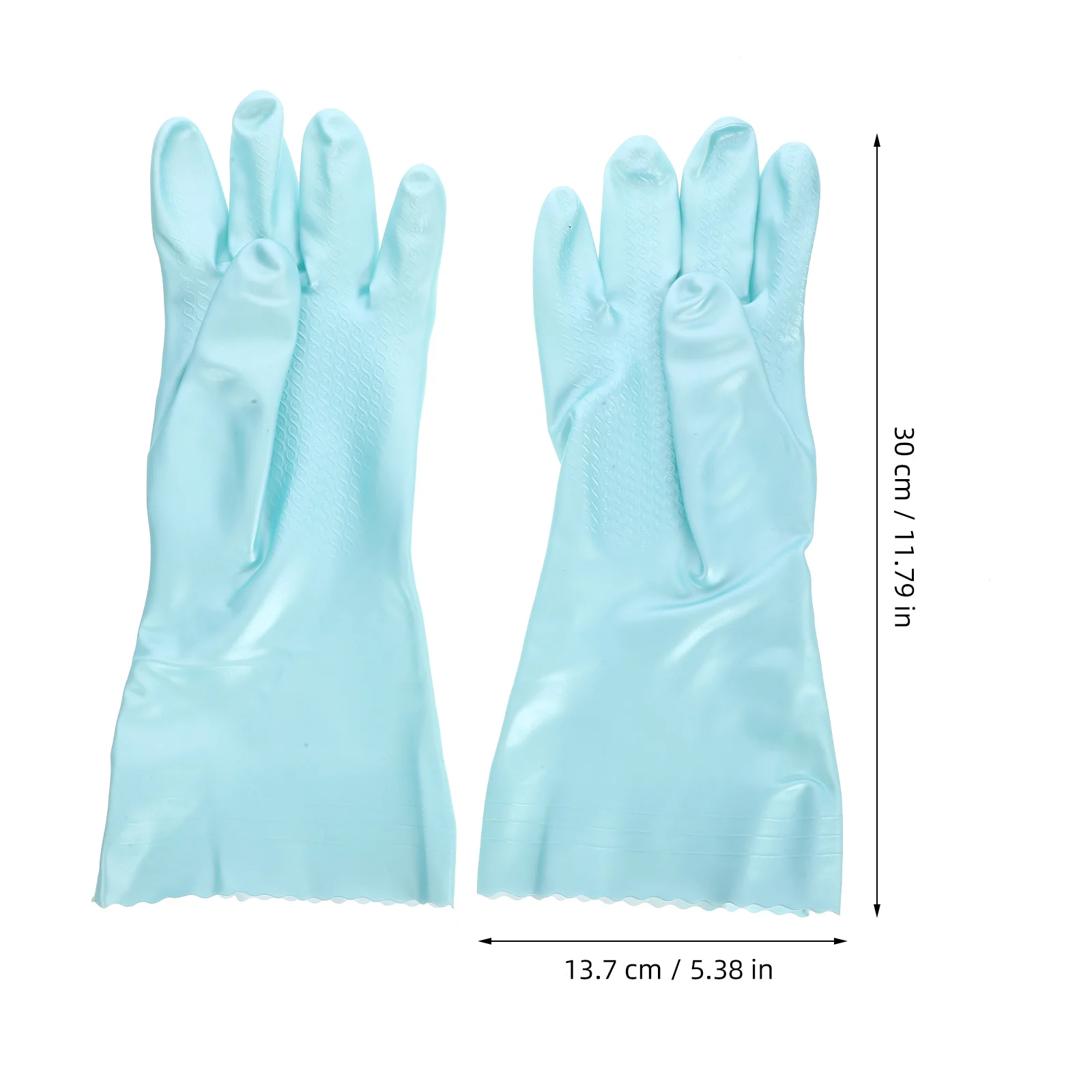 2 Pairs Rubber Gloves Cleaning Mittens for Washing Dishes Reusable Dishwashing Kitchen