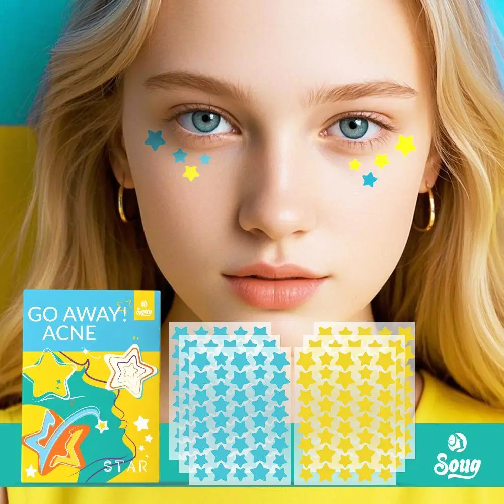 

240pcs Cute Colorful Star Acne/Pimple Patch Acne Removal Skin Care Invisible Lightweight And Comfortable Healing Makeup Tools