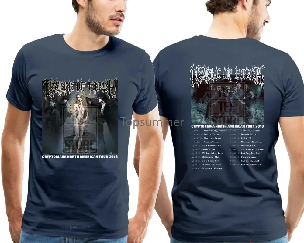 Cradle of Filth Cryptoriana North American Tour 2018 Gildan Tshirts Shirts for Men Graphic Gifts for Men