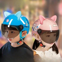 Children's Helmet Summer Electric Vehicle Half Helmet Universal All-season Cute Motorcycle Battery Car Safety Helmet