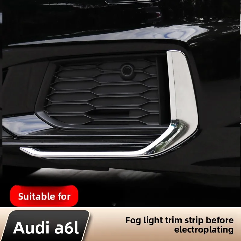 Dynamic front fog lamp decorative frame bright strip front bar anti-scratch sticker modification
