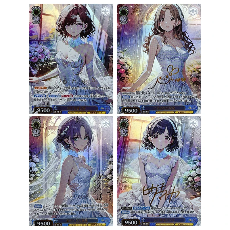 Anime Goddess Story Hagiwara Yukiho Kisaragi Chihaya Hoshii Miki Diy Collectible Cards Christmas Birthday Gifts Children's Toys