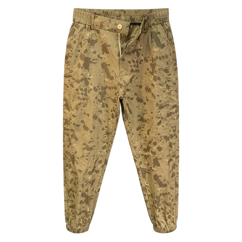 Летние тонкие камуфляжные рабочие брюки, повседневные мужские брюки, новинка 2025 года, универсальные свободные спортивные брюки до щиколотки