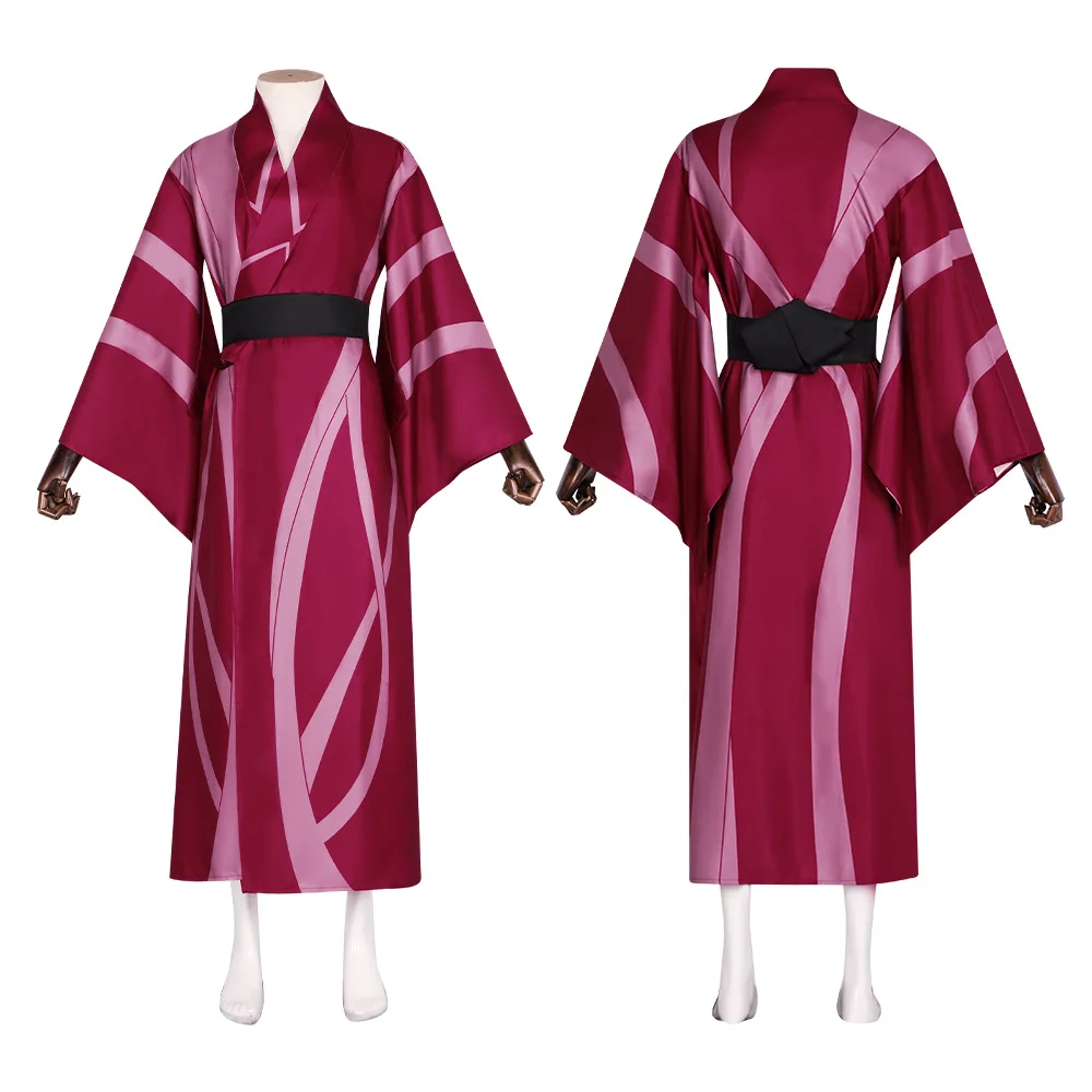 Disfraz de Anime Kimetsu No Yaiba Uzui Tengen, trajes de kimono, disfraz de Halloween, traje de Carnaval, ropa y cinturones, accesorio