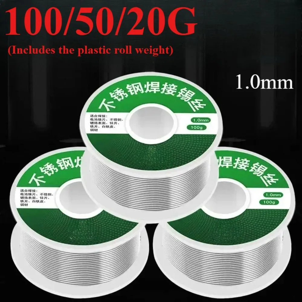 0.8mm 1.0mm 20g 50g 100g Soldering Tin Wire Tin Melt Rosin Core Solder Soldering Wire Roll No-clean FLUX 2.0%