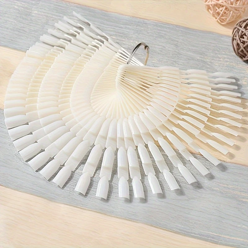 150 Fan-shaped Nail Art Display Image, Used to Display Gel Nail Polish Color Samples, Designed for Practice and Training, Comes