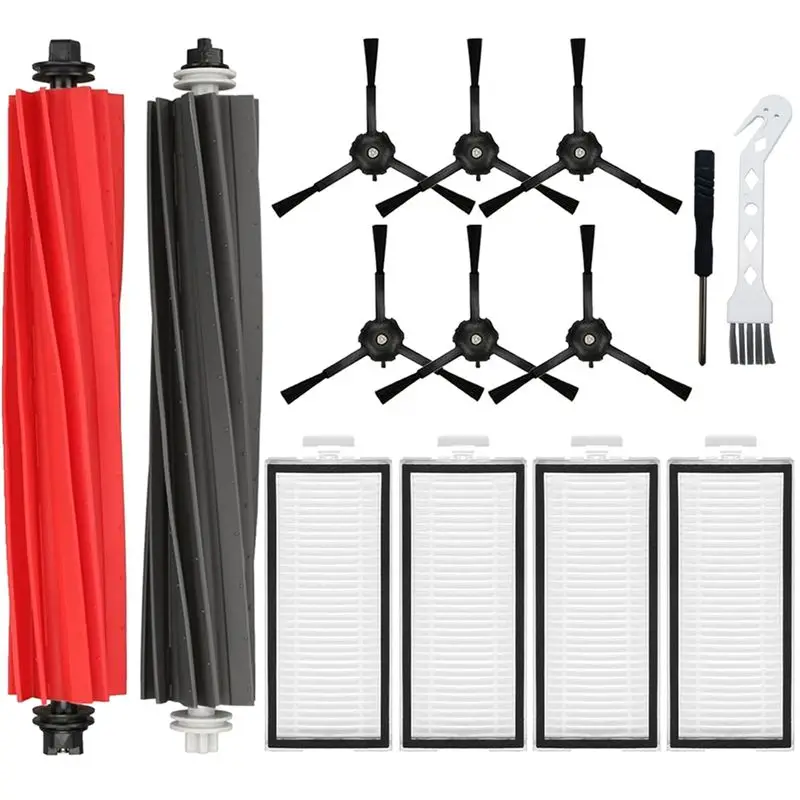 AS94-Replacement Kits For Roborock Q5 Max+/ Q5 Duoroller+/Q5 Pro/Q5 Pro+/Q8 Max/ Q8 Max+ Robot Vacuum,Main Brush HEPA Filter