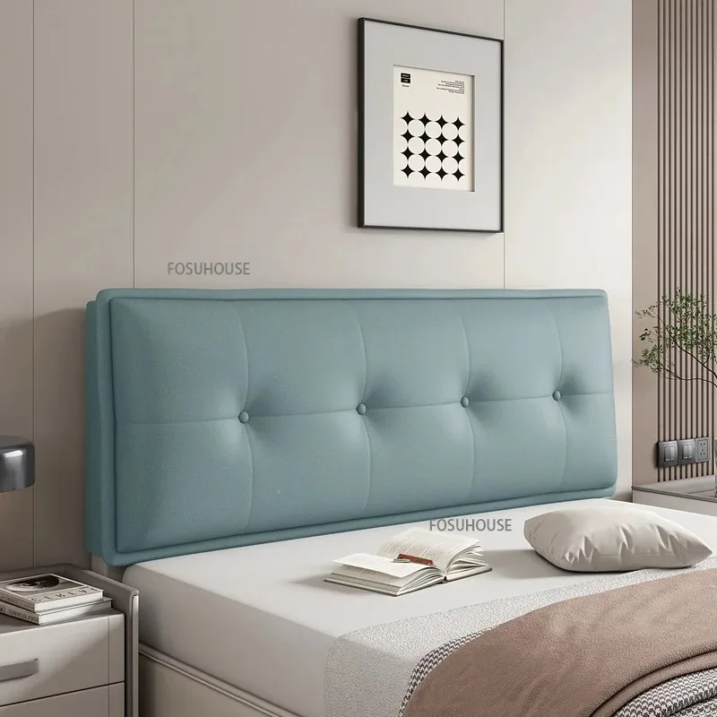 مسند ظهر ناعم ألواح أمامية تكنولوجيا قماش قابل للغسل وسادة مسند ظهر بسيطة ذاتية اللصق لسرير مزدوج بدون لوح أمامي #4