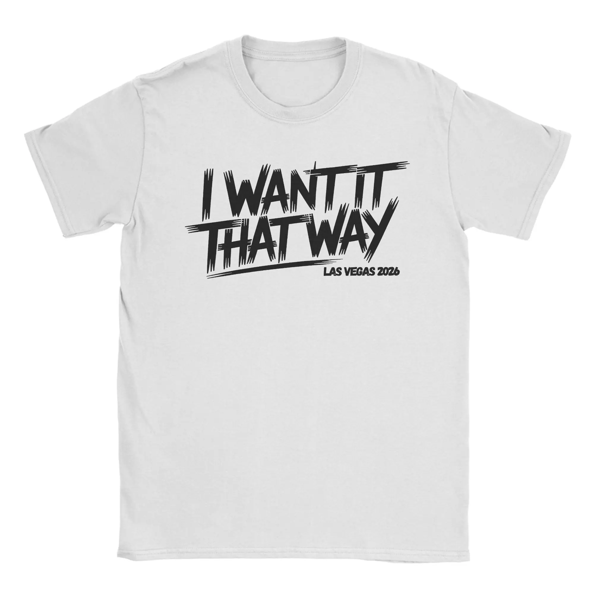 I Want It That Way T-Shirt for Men Crewneck Cotton T Shirt Backstreets Dna World Tour Millennial Short Sleeve Tees Clothing