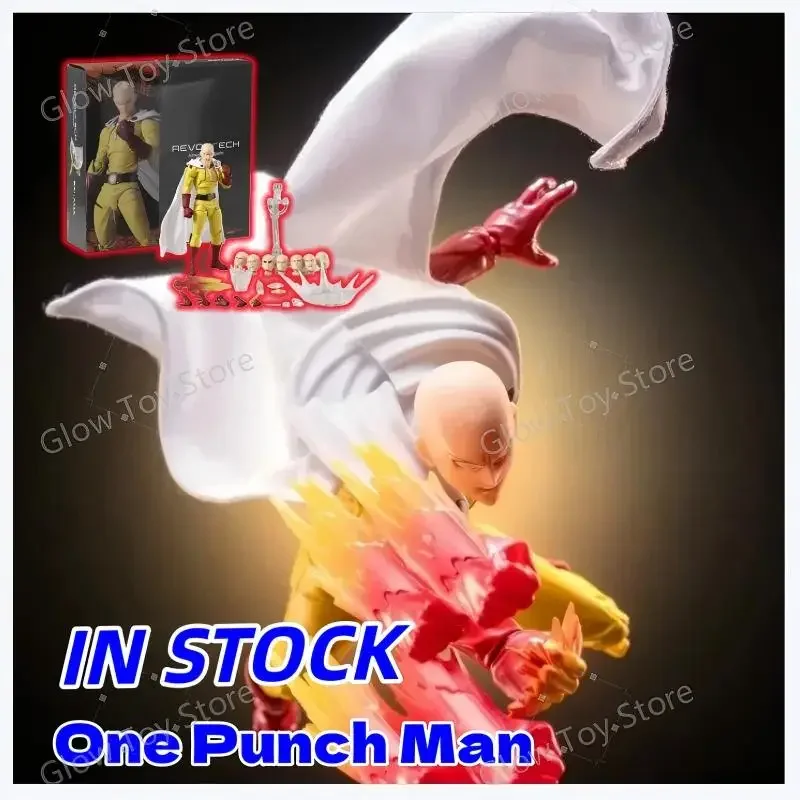 

NEW In Stock Kaiyodo Revoltech Amazing Yamaguchi One Punch Man Saitama Anime Action Figures Ko Model Collection Toys Kids Gifts