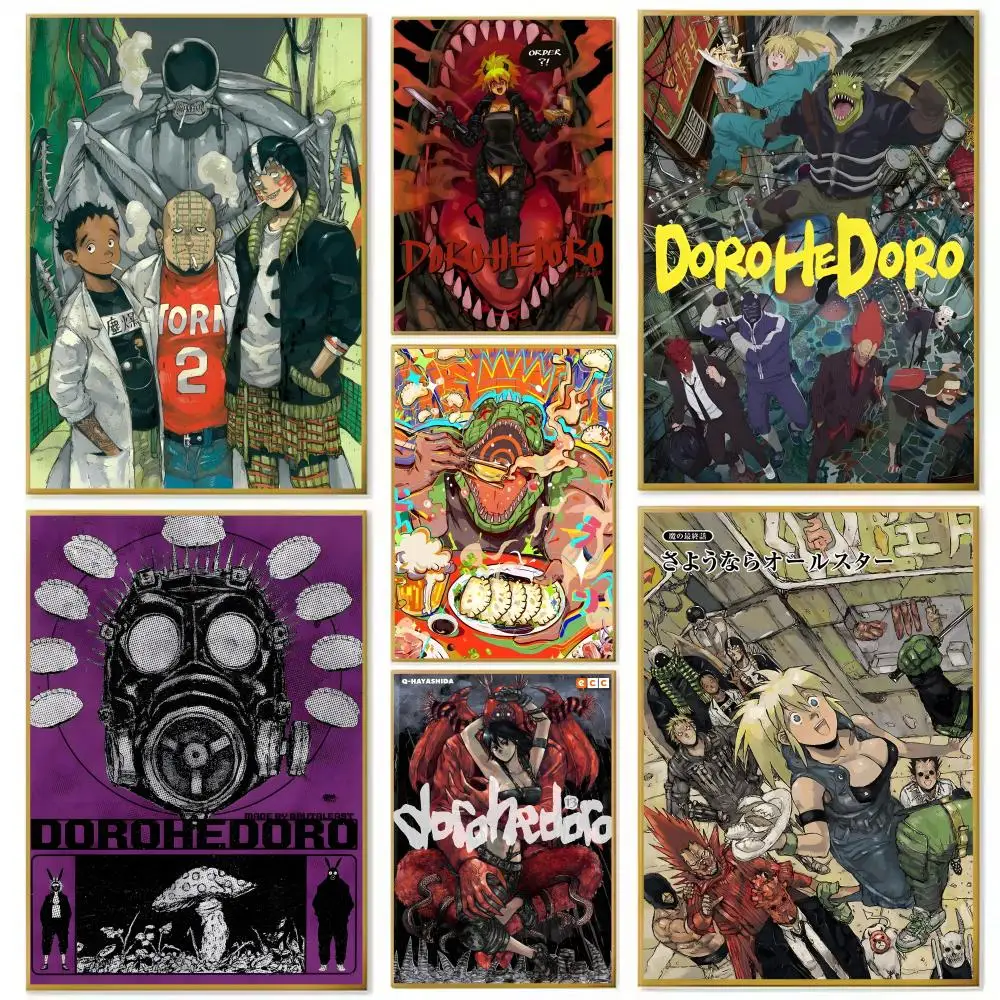 Anime D-Dorohedoro Poster Paper Print Home Living Room Bedroom Entrance Bar Cafe Art Painting Decoration