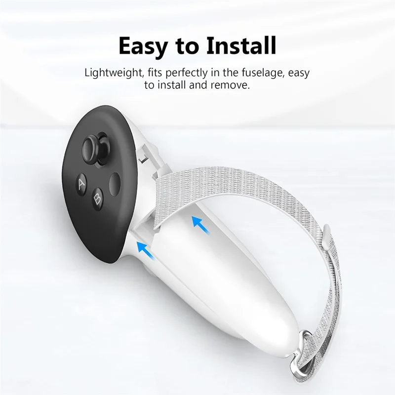 غطاء مقبض وحدة التحكم بأداء مستقر متوافق مع Meta Quest 3S/Quest 3، أشرطة مفصل قابلة للتعديل تناسب معظم الوصول إلى الأيدي