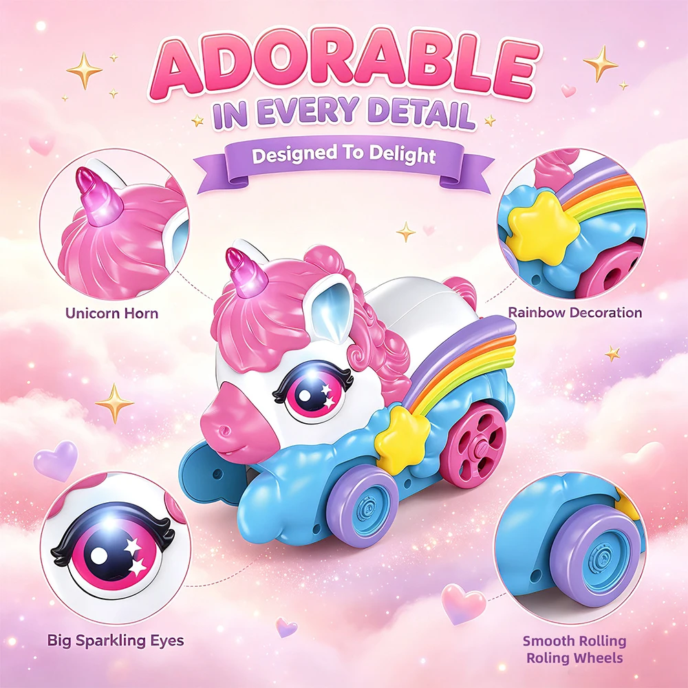 2Pcs Unicorn Remote Control Ca - Kids Outdoor Easter Gifts recension och pris