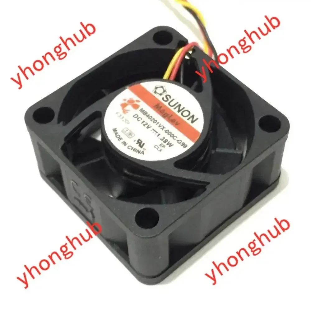 

SUNON MB40201VX-000C-G99 DC 12V 1.38W 40x40x20mm Cooling Fan