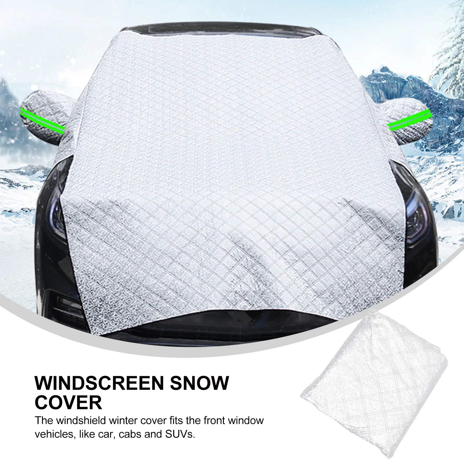 

Front Windshield Cover Winter Snow Covers Protection Car Windscreen Non-woven Fabric