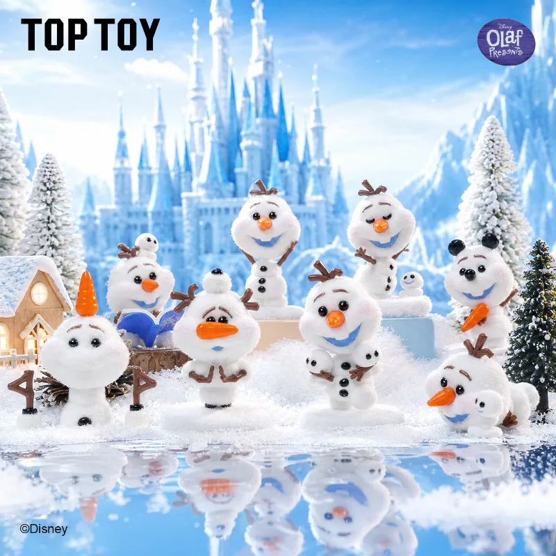 TopToy Disney Frozen Schelmischer Olaf Serie Blindbox Niedliche Elsa Olaf Mystery Box Anime Figur Überraschungstüte Raumdekoration Geschenke