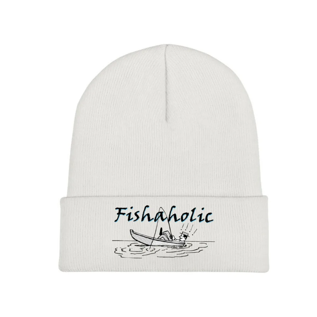 Carp Fishing Fisher Skullies Beanies Caps Fishaholic Knitted Winter Warm Bonnet Hats Unisex Ski Cap