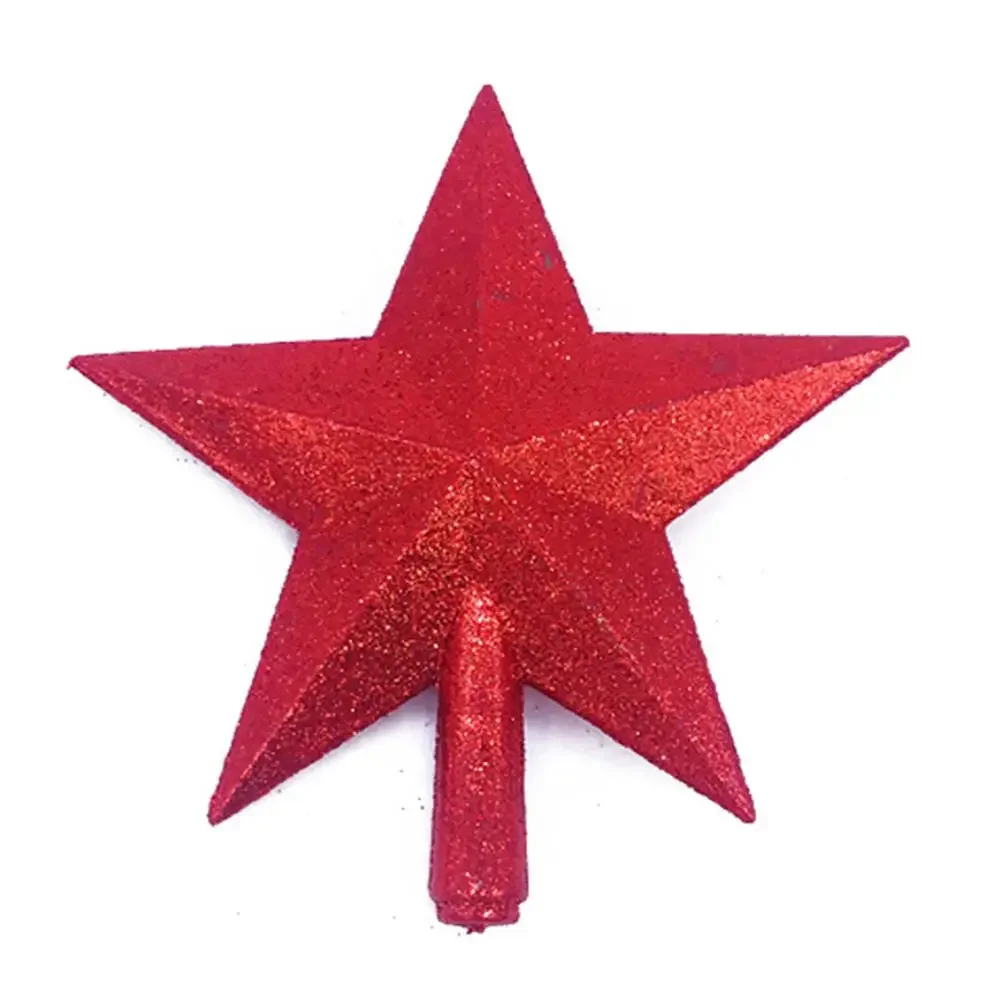 Beautiful Christmas Tree Star Decoration 15 X 15 X 4 Cm Christmas Tree Top Star Crafted From High-quality Plastic