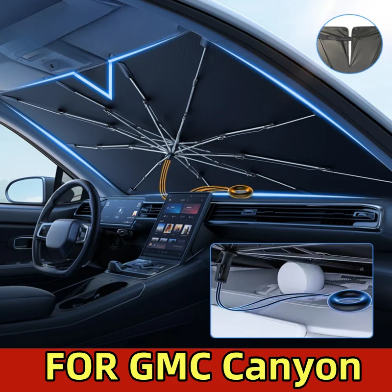 

FOR GMC Canyon Car sun umbrella pull rope anti-scratch handle pull ring front windshield sun umbrella sun protection