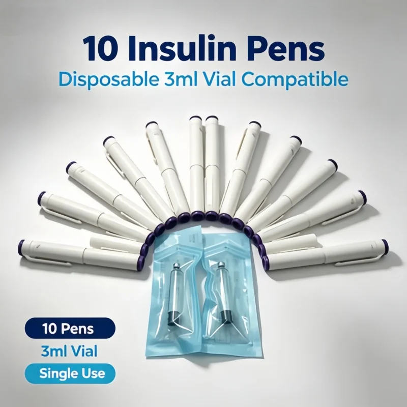 Multipurpose Disposable Injection Pen 10Pcs Set Home Use Health Care Helper for Insulin Growth Hormone No Drugs