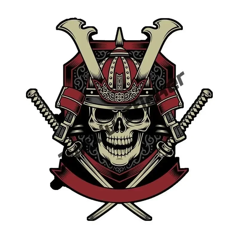 Japan Geisha Sticker Japan Girl Bushido Spirit Samurai Mask Vinyl Waterproof Decal JDM Refit Creative Bumper Window Accessories