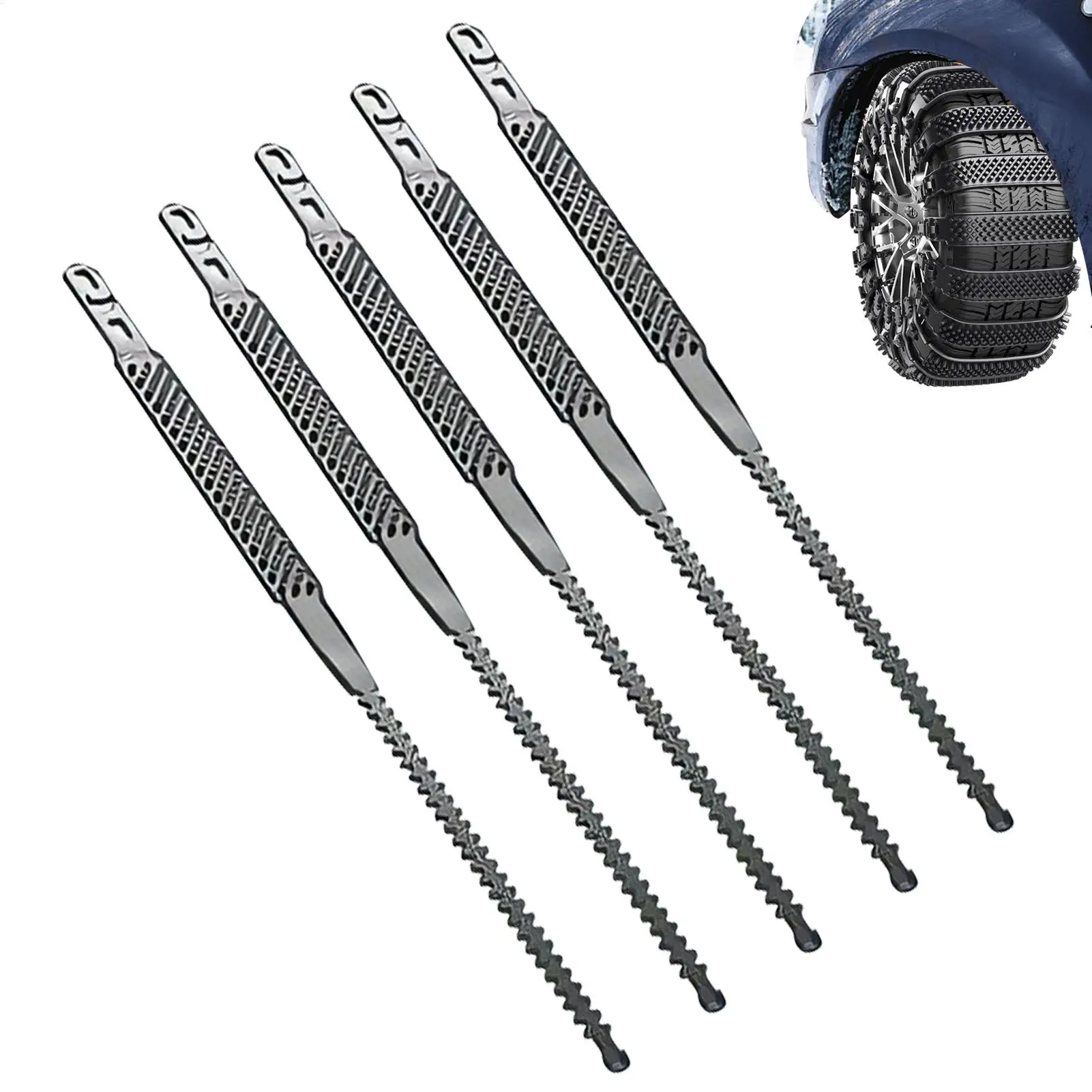 

Зимние цепи Противоскользящие кабели для тяжелых условий эксплуатации 5-компонентная нескользящая застежка-молния Автомобильные шины Цепь для автомобиля Автомобильный скутер SUV Седан Грузовик