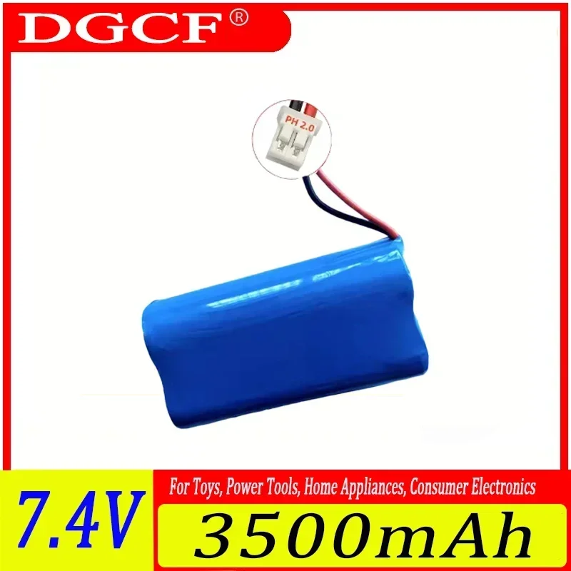 

2S1P HOT 7.4V 3500mAh 3000mAh 2500mAh Battery 18650 Lithium Ion Battery Pack with 5A BMS for Backup Power for CCTV Cameras Etc