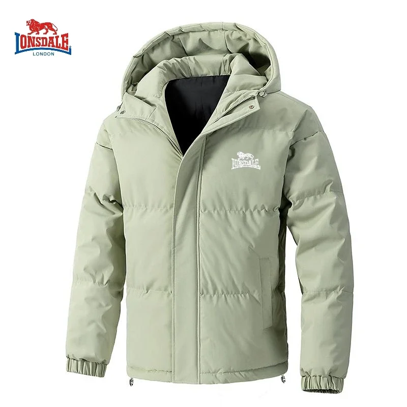 High quality hooded cotton jacket for men and women in winter, warm, windproof, and snow resistant multifunctional jacket