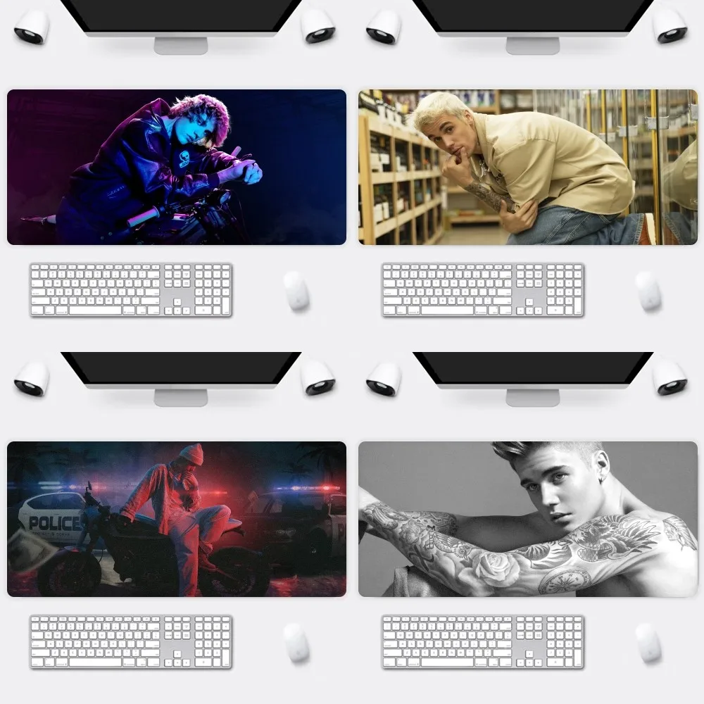 

Singe Justin Bieber S Mousepad Office Large Small Mouse PC Computer Game Keyboard Rubber Anti-Slip Mice Mat Big