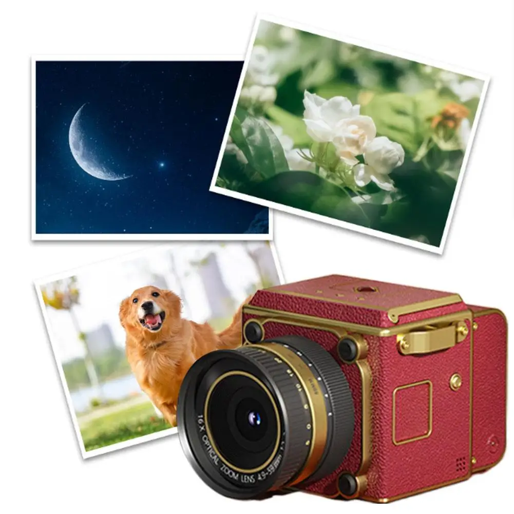 

Retro CCD Digital Camera Portable Travel Photography Camera 4K High-definition Dual Lens Student Graduation Photo Zoom Camera