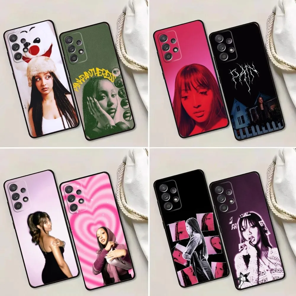 Singer PinkPantheress Phone Case For Samsung Galaxy A13,A21s,A22,A31,A32,A52,A53,A71,A80,A91 Soft Black Phone Cover