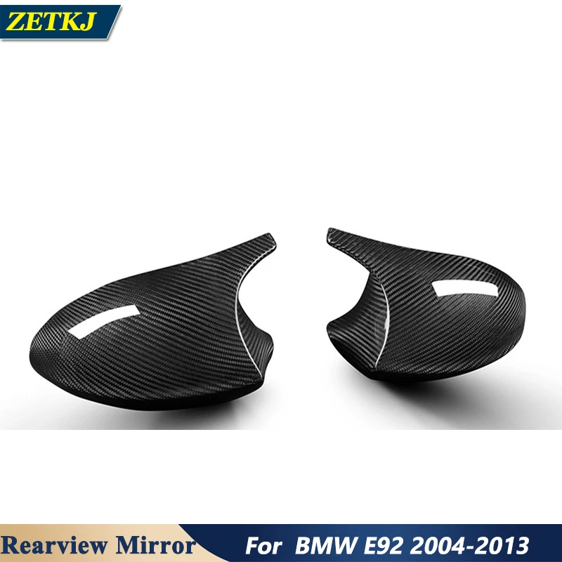 Replacement-type Real Carbon Fiber Rearview Mirror Cover Housing For BMW 1/3 Series E92 2004-2013 Modification