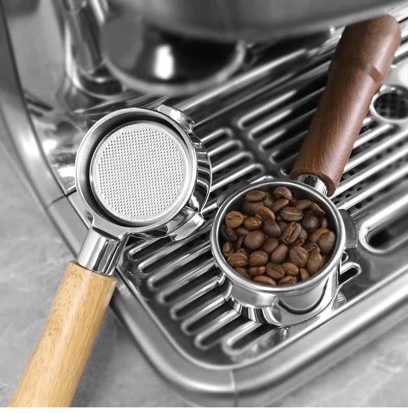 54 mm Kaffee-Siebträger ohne Boden, nackt für Breville Sage 870 878 879 Filterkorb, Espressomaschine, Zubehör, Barista-Werkzeuge – Detail 10