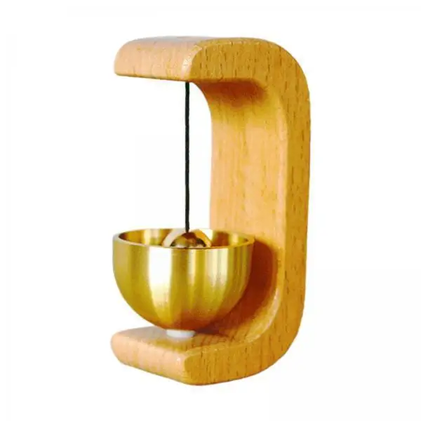 Wooden Door Bell Ornament Vintage Shopkeepers Entrance Chime for Home Restaurant Office Garden Decor
