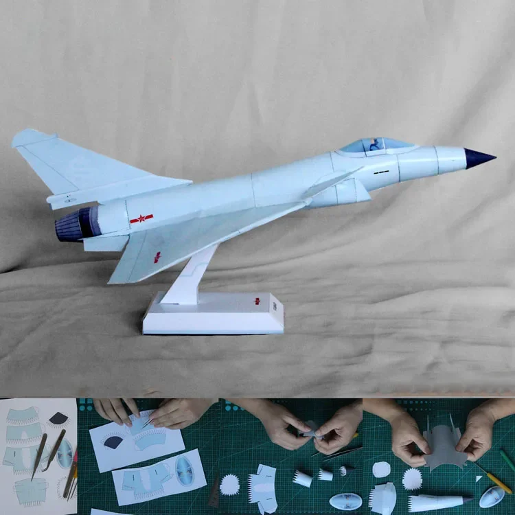 

J10C Fighter 3D Paper Model Yizhi Manual Stereo Military Science Toy Hand To Do A Piece Of Fine Art