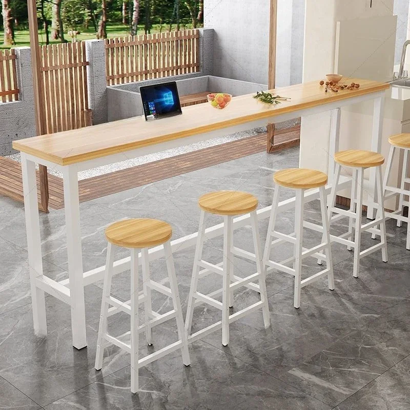 

Bar table for household use, high table against the wall