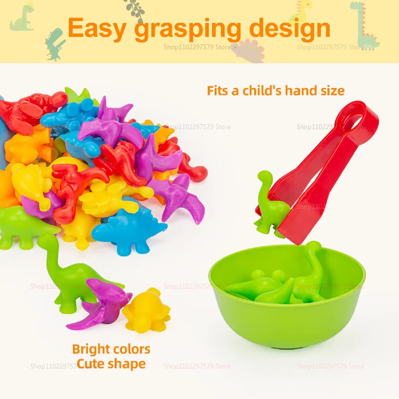 Dierensorteerspeelgoed tellen voor peuters Voorschoolse leeractiviteiten voor wiskunde Kleurcognitie Montessori Baby STEM-speelgoed Geschenken