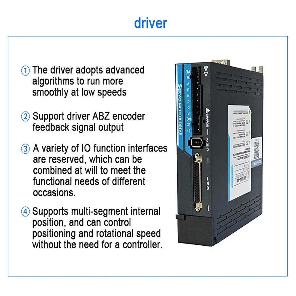 H100S Advanced Servo Drive System with 400W and 750W Motors for Industrial Automation