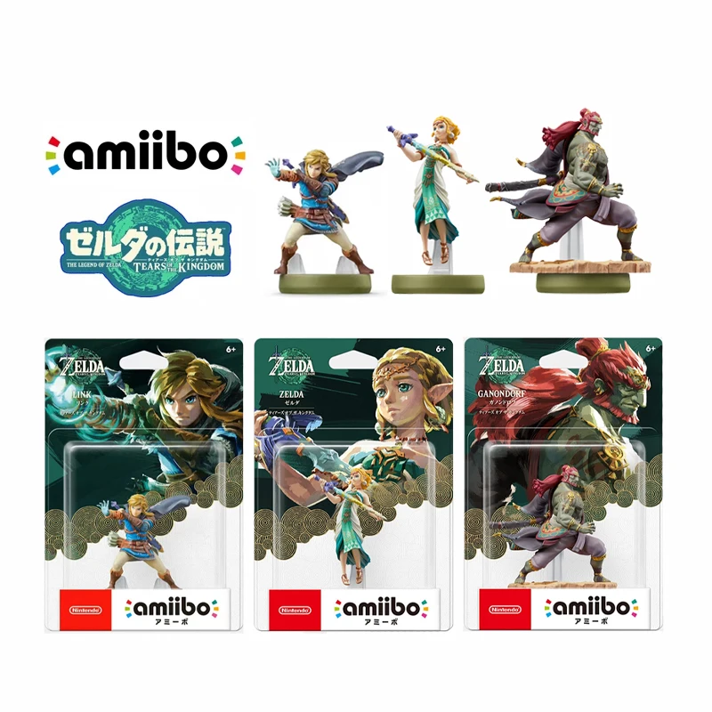 Nintendo Amiibo The Legend of Zelda Tears of the Kingdom Link Zelda Ganondorf Figur NFC-Spielzeug für Switch OLED Wii U 3DS