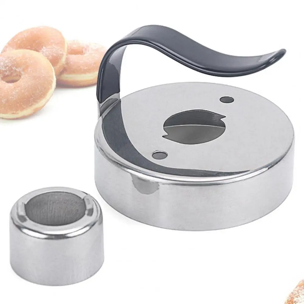 

Durable Doughnut Mold Food Grade Donut Mold Detachable Inner Ring Cake Bread Pastry Cutter Maker Mould Baking