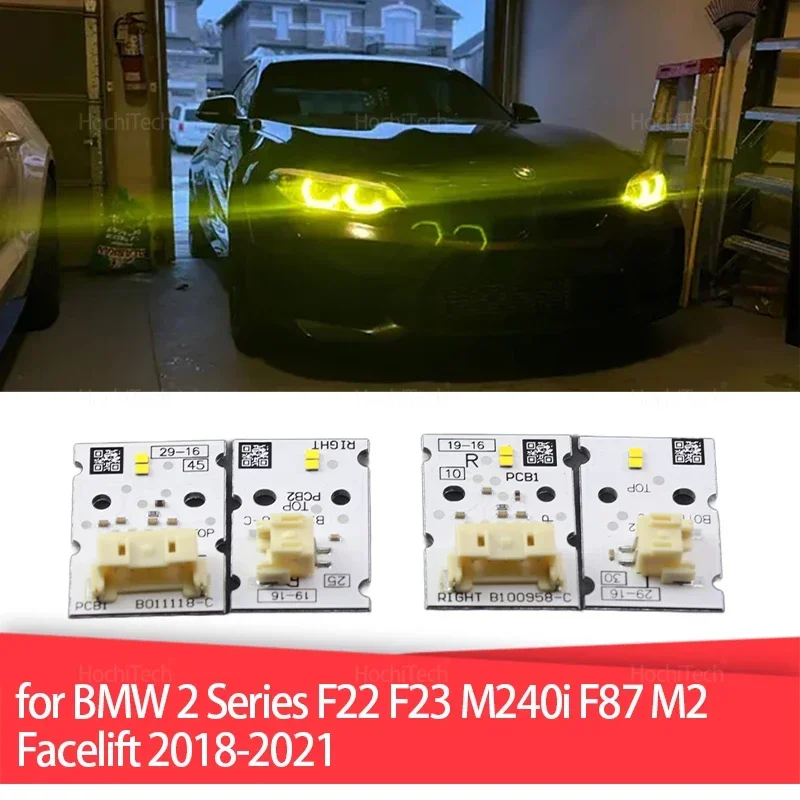For BMW 2 Series F22 F23 M240i F87 M2 Facelift Yellow DRL Ballast 63117494851 Headlight LED Insert LED Board Chip 2018-2021