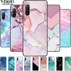 Soft Cover For Sony Xperia 10 III Case 5 III Soft Silicone Black Cases for Sony Xperia 1 III / Xperia1 XZ4 Covers Cool Marble