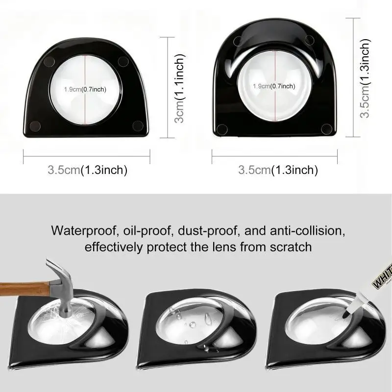 2pcs/set Front And Rear Camera Lens Guard PC Protective Cover For Model Y Juniper / Model Y L 2025-2026, Autopilot And FSD