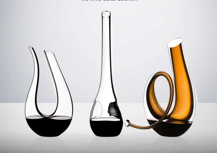 Artistic decanter, hand-blown