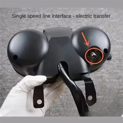 Leading-Edge-Motorcycle Speedometer Cafe Racer Tachometer Fuel Gauge LED Instrument For Suzuki GN125 GN150 GN 125 150 125Cc 150C