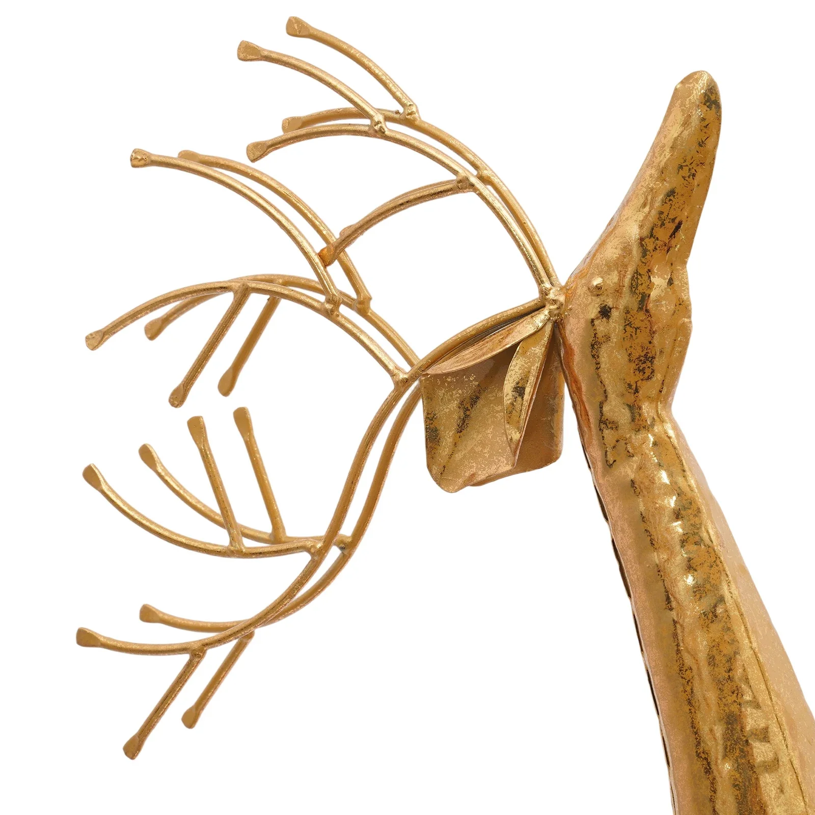 House Studio Gold Rentier Statue, Weihnachtsdekoration Innen Rentier Statue, große Weihnachts-Rentier-Dekorstatuen