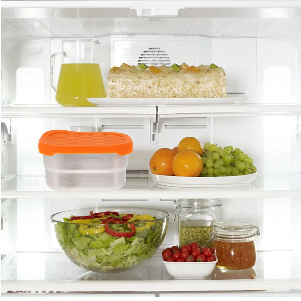 

Набор из 3 контейнеров для хранения продуктов из нержавеющей стали: многоразовые органайзеры для холодильника и морозильной камеры для детского питания, приправ, бобов, порошков