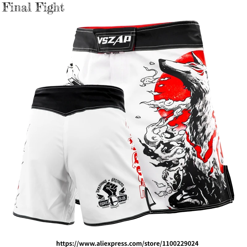 

VSZAP MMA Shorts Jiu-Jitsu BJJ Shorts Men Grappling Fight Shorts for Boxing Kickboxing Muay Thai Training Workout Judo Wresting