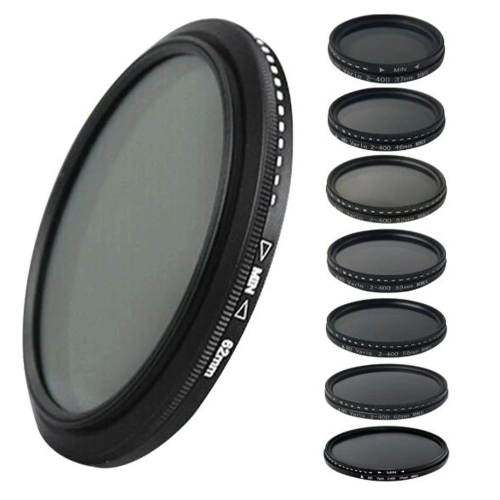 Adjustable Fader Variable ND Filter ND2 to ND400 Neutral Density for Camera Lens Filtro ND 37/46/49/52/55/58/62/67/77/82mm